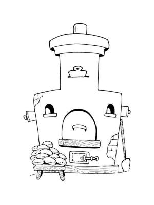 Раскраски Печка