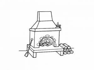 Раскраски Печь для детей