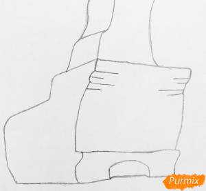 Как нарисовать печку из сказки Гуси Лебеди поэтапно