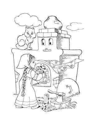 Раскраски Печка