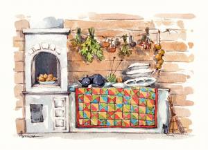 Рисунок на печке