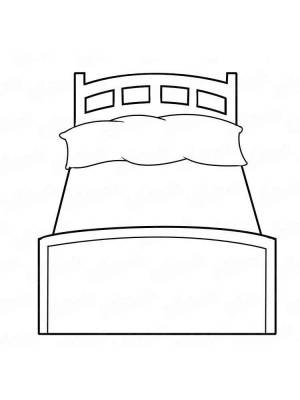 Раскраски Кровать