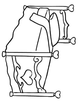 Раскраски Кровать