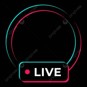 круглая рамка в прямом эфире Tiktok вектор PNG , жить, круг, уход PNG картинки и пнг рисунок для й загрузки