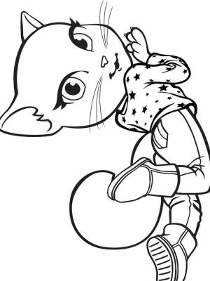 Раскраска Том и Анжела  для детей