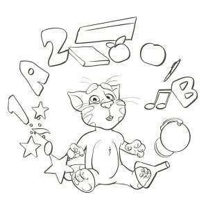 ТОМ И АНЖЕЛА  РАСКРАСКИ