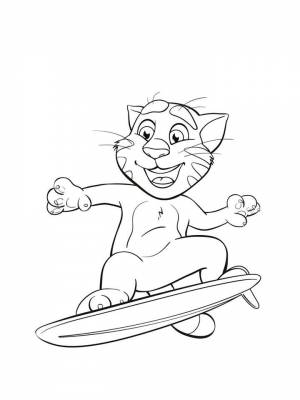 Раскраска Том и Анжела  картинку онлайн