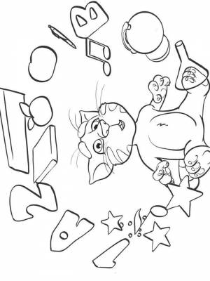 Раскраска Том и Анжела