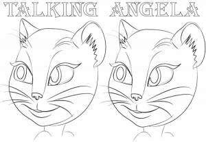 Том и анджела раскраска