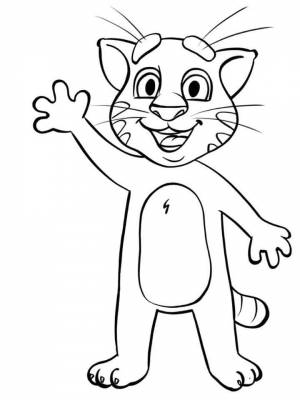 Раскраска Том и Анжела  картинку онлайн