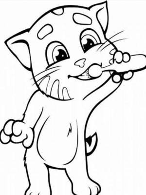 Раскраски Том и Анжела   в формате