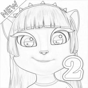 Раскраски Моя говорящая анжела