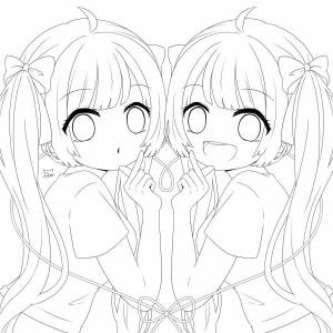 Раскраски аниме подружки