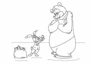 Раскраска Мешок яблок