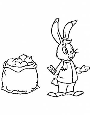 Раскраска Мешок Яблок 9