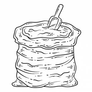 Весенняя раскраска мешок почвы для взрослых