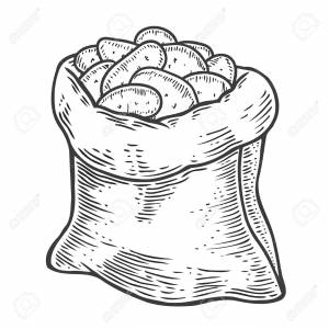 Мешок рисунок карандашом