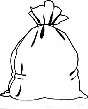 Мешок рисунок раскраска