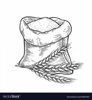 Мешок рисунок карандашом
