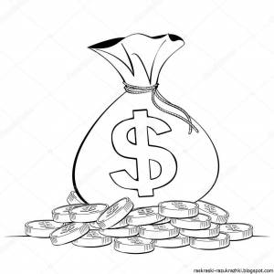 Деньги для срисовки легкие