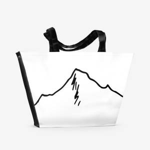 Пляжная сумка «Горы одной линией