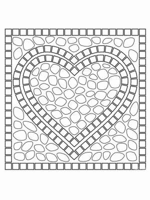 Раскраски Мозаика для взрослых