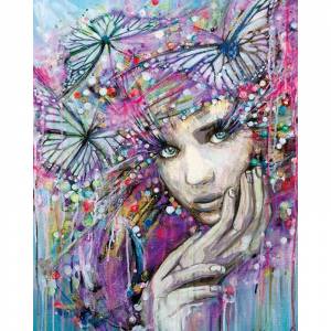 LG151 Легкость бабочек Алмазная мозаика на подрамнике Цветной 40х50 см недорого