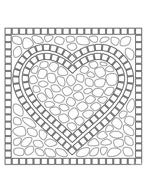Раскраски Мозаика