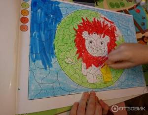 Отзыв о Раскраска-мозаика по цифрам Nd Play Веселый зоопарк