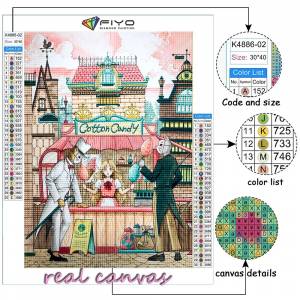 5D DIY мультфильм милая благородная девушка вышивка крестиком стразы Алмазный рисунок вышивка мозаика домашний декор