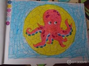 Отзыв о Раскраска-мозаика по цифрам Nd Play Веселый зоопарк