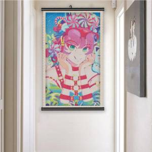 5D DIY Рамка Алмазная вышивка Милая девушка Картина Гном Вышивка крестиком Полный квадратный Мозаика Мультфильм Портрет Ручная работа Домашний декор