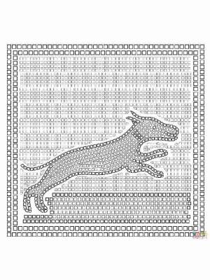 Раскраски Мозаика для взрослых