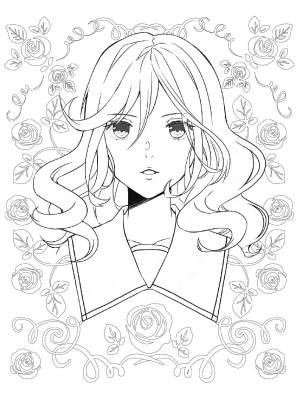 Раскраска для творчества и вдохновения Fun Manga Girls Харт К