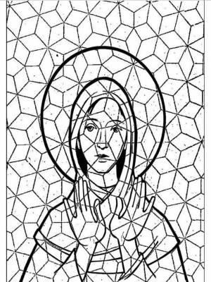 Раскраски Мозаика для взрослых   в формате