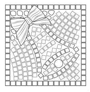 Раскраска Мозаика
