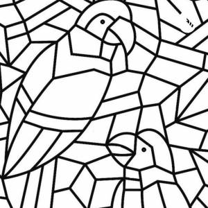 Мозаика раскраска