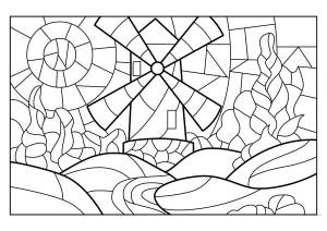 Раскраски Мозаика для детей