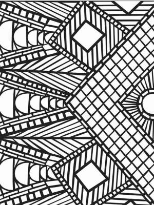 Раскраски Мозаика для взрослых   в формате