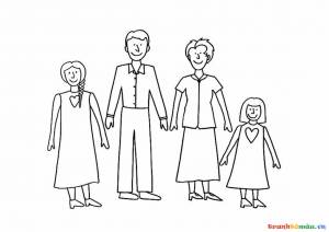 Рисунок моя семья легко поэтапно