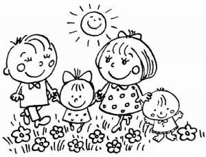 Раскраски ко дню Семьи, Любви и Верности