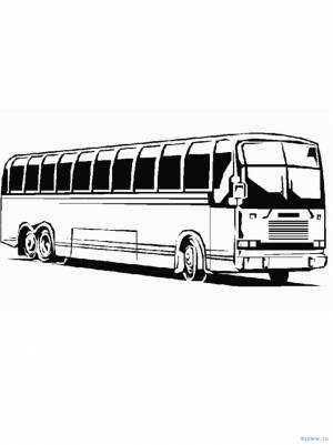 Раскраска автобус 4