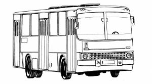 Раскраски совы, Раскраска Рейсовый автобус Автобус