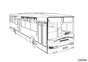 Раскраска Пассажирский автобус