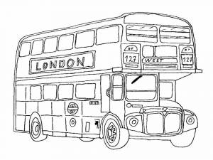 раскраски с автобусами для детей