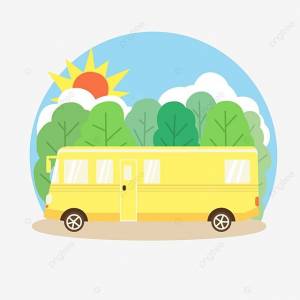 Туристический автобус PNG , весна, Весенний тур, выход PNG картинки и пнг PSD рисунок для й загрузки