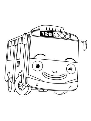 Free printable Tayo The Little Bus coloring pages for kids
