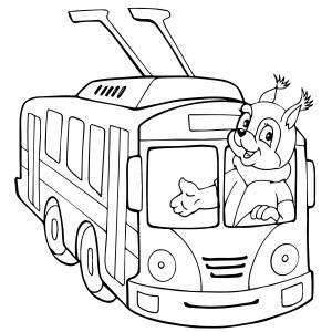 Белочка в троллейбусе