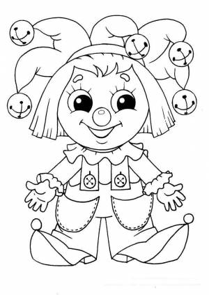 Раскраска Петрушка