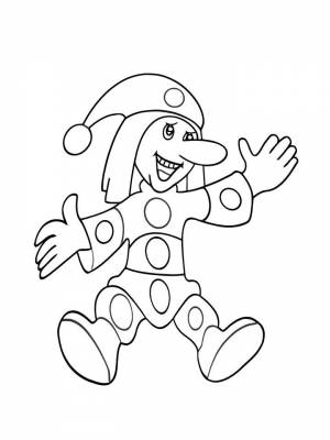 Раскраски Петрушка   в формате